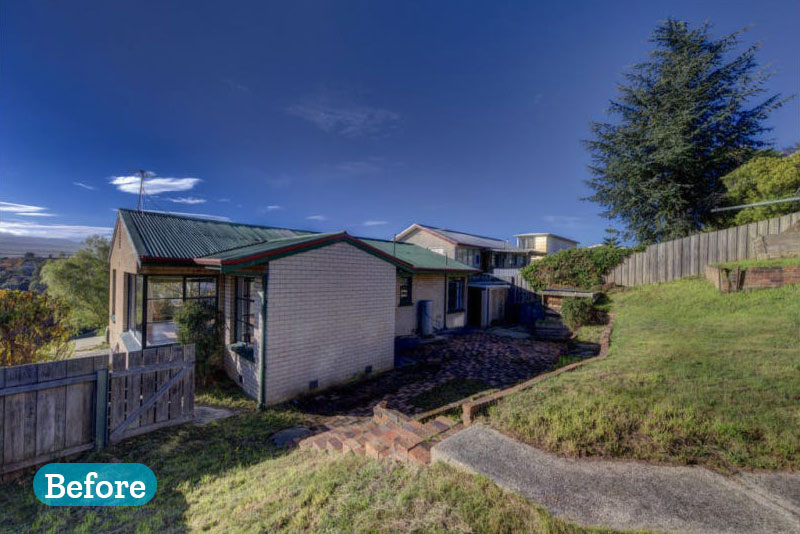 Brae Backyard Before