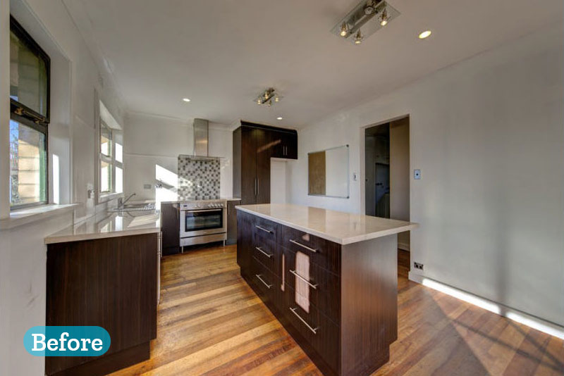 Kitchen Before Bedroom